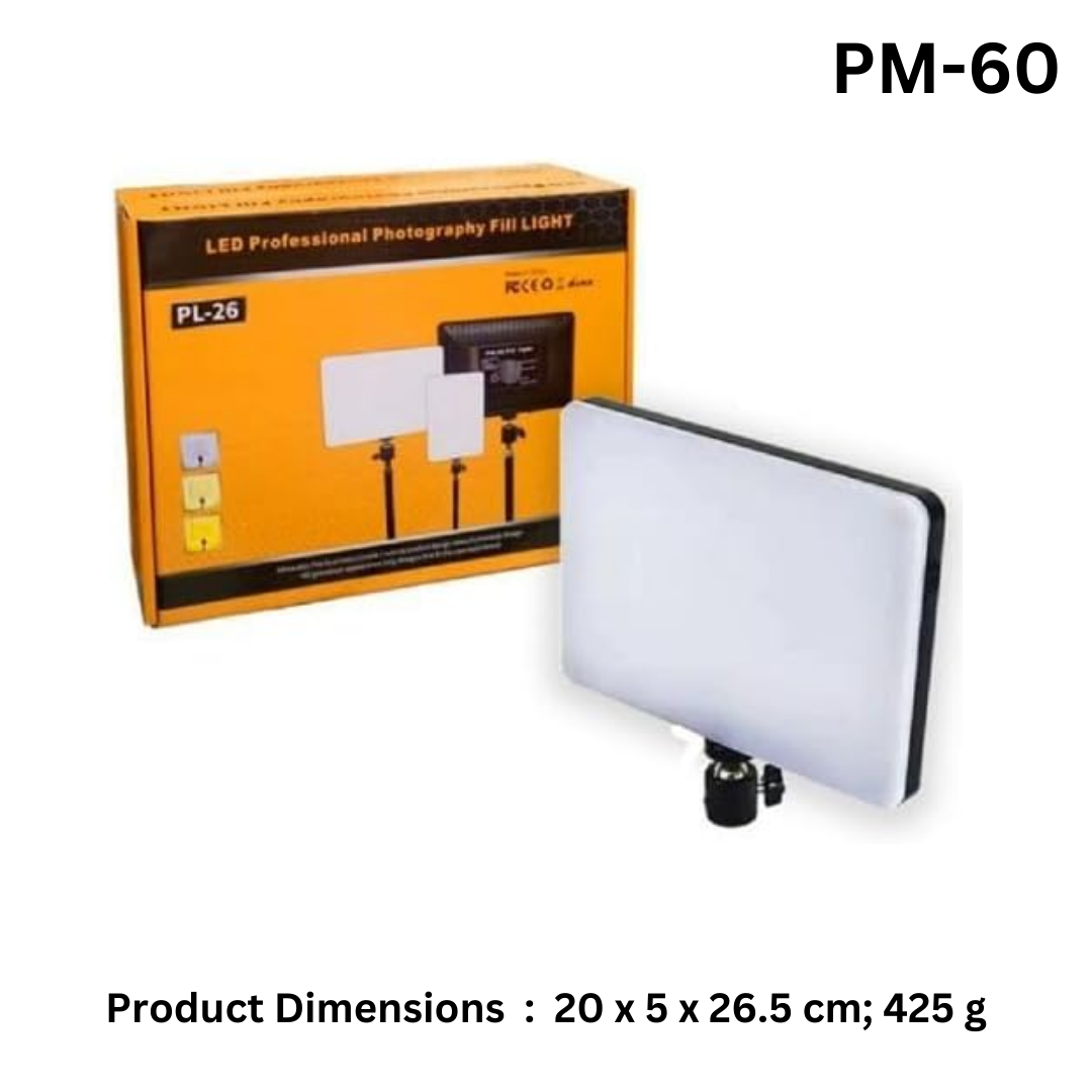 Square Ring Light Panel
Photo Shoot LED with 2.1 Meter Tripod