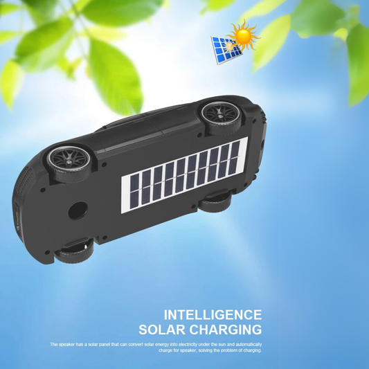 Kisonli Bluetooth Speaker Car Model Speaker with Solar Charging Function Wireless Speaker