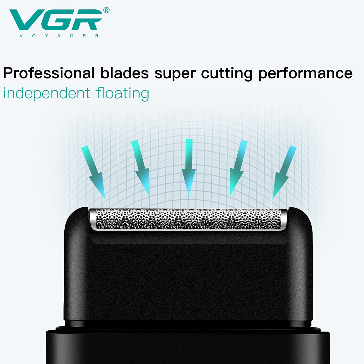 VGR V390 Ultra-Thin Electric Shaver & Beard Trimmer – Rechargeable Razor with USB