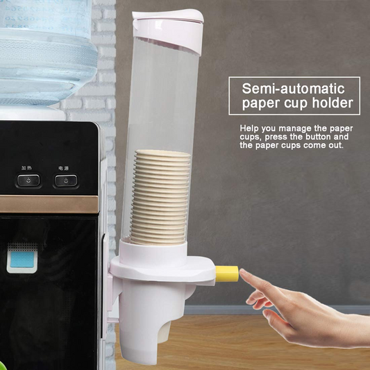 Cup Dispenser Pull Type Paper Water Disposable Button Press Cup Remover Holder For Home Offices Shops And Hospital