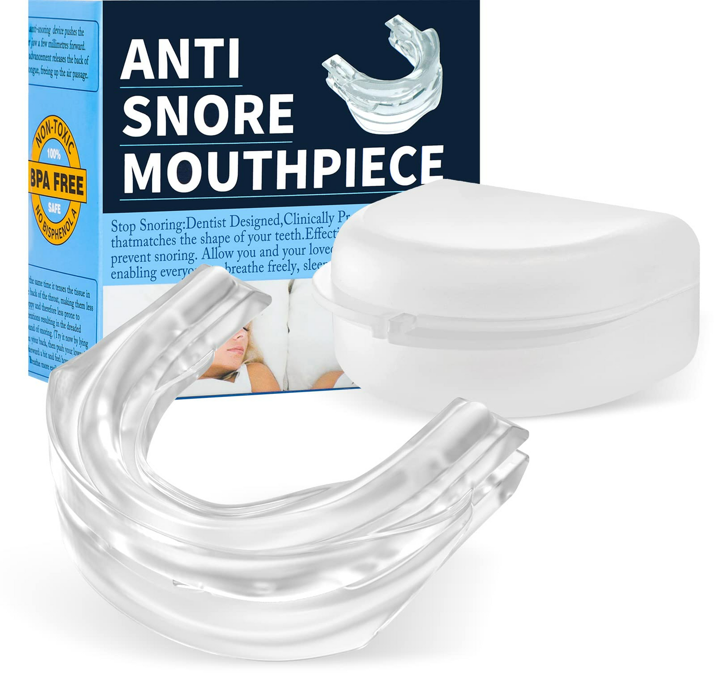 Anti-Snoring Mouth Guard โ Comfortable Mouthpiece for Men & Women