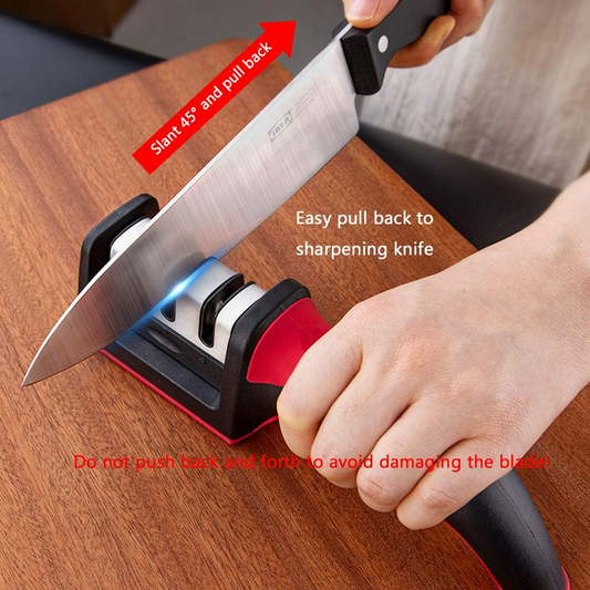 Premium Knife Sharpener, with 3-Stage Blades Sharpener Stone