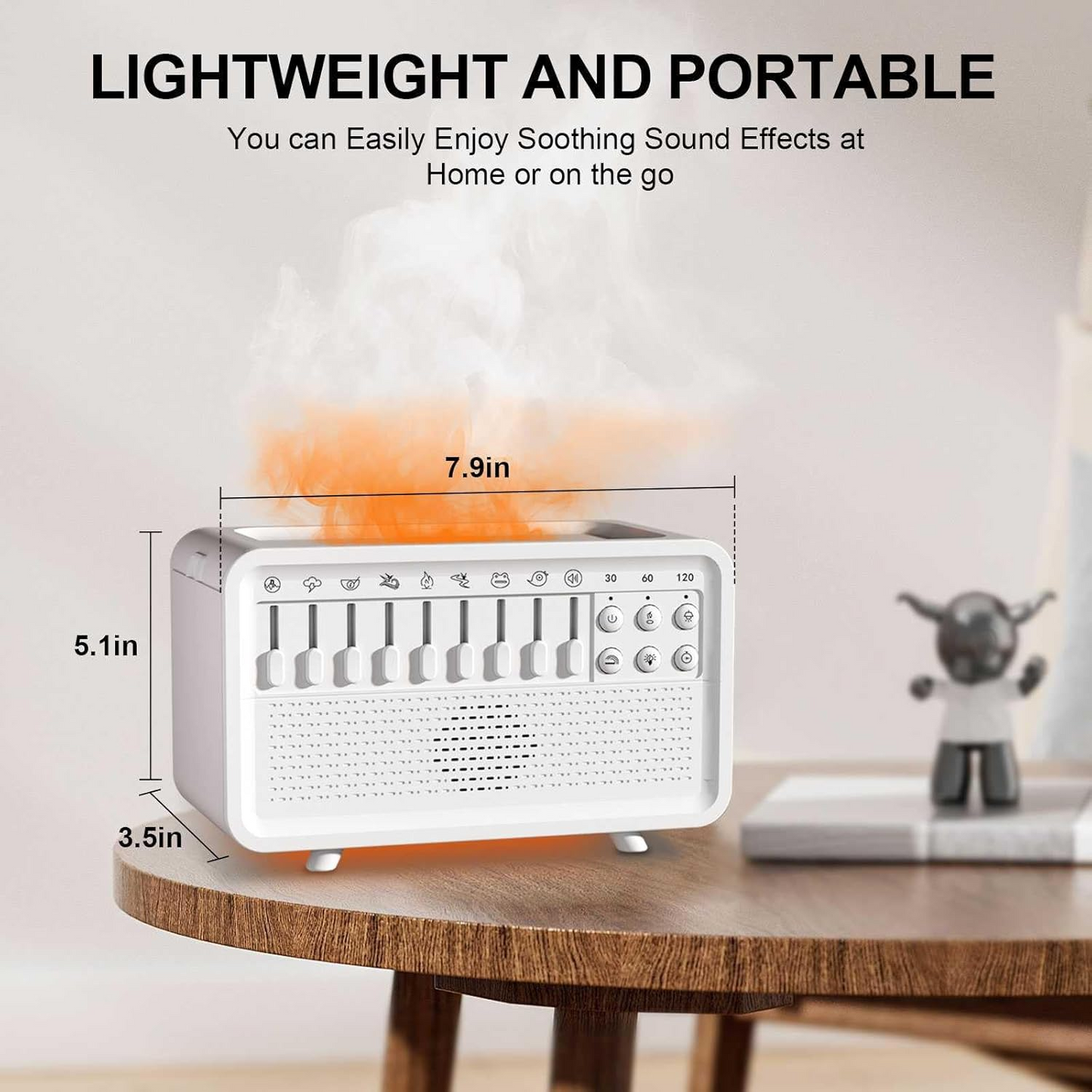 4 in 1 White Noise Sound Machine Humidifier Diffuser