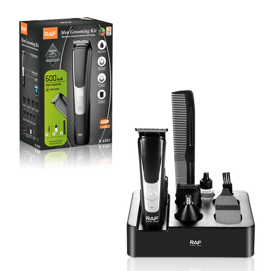 RAF 3-in-1 Grooming Kit & Electric Hair Clipper | Rechargeable Nose Hair Trimmer for Men R4202