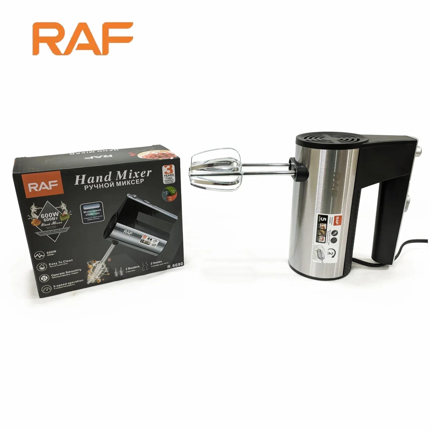 Raf Hand Mixer 600W R6690 R6629