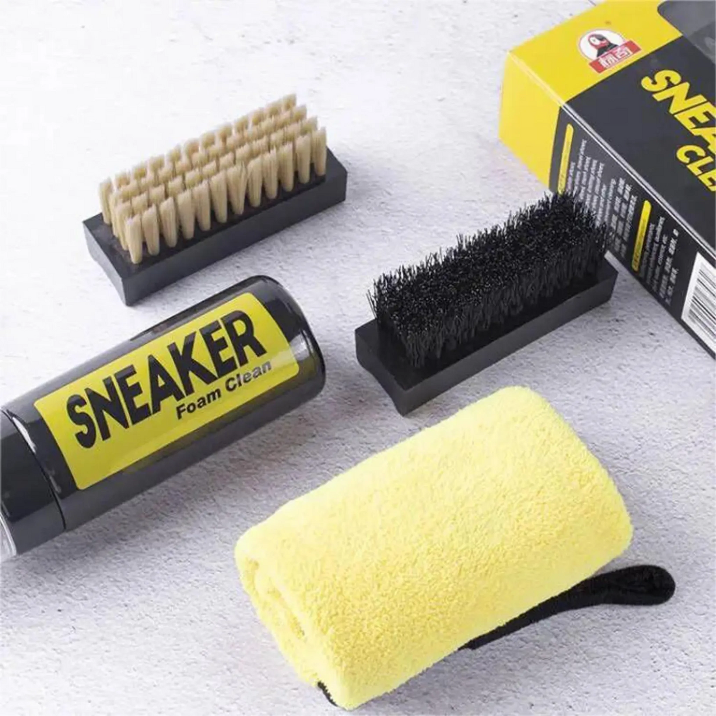 Shoe Cleaner Kit, Foam Sneaker Cleaner With Shoe Brush