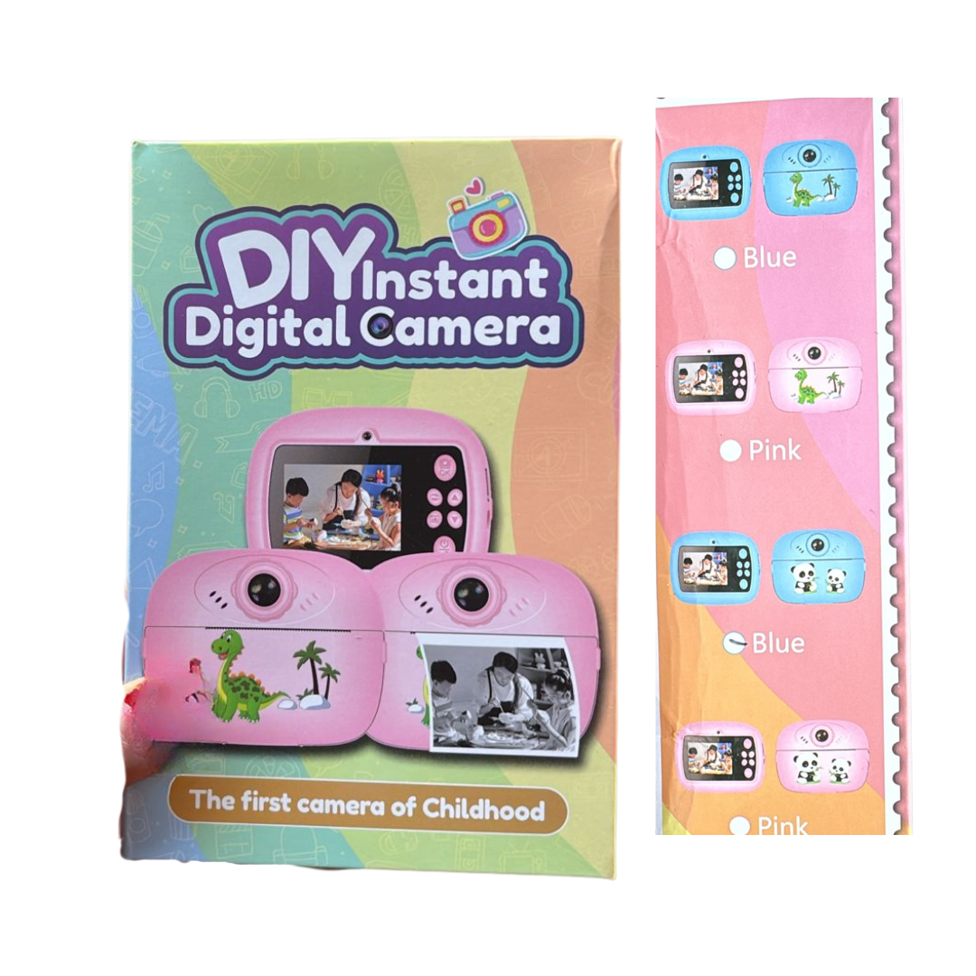 Kids Instant Print Camera with 2.4" Screen, 1080P HD