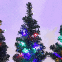 2 Pcs Solar Christmas Tree with Lighting Modes