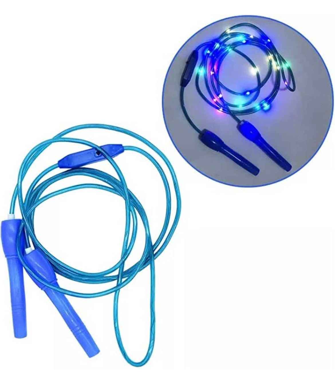 Jumprope LED Lights Exercise Toy for Boys and Girls Indoor Outdoor Jump Rope 110 Inches
