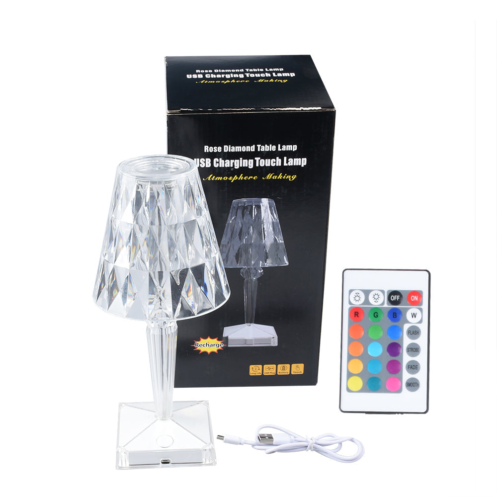 LED Diamond Crystal Magic Lamp Projection Night Lights Touch Control