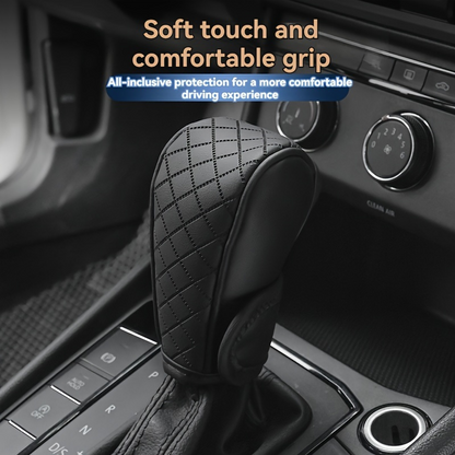 Universal  Leather Car Gear Knob Cover Anti Slip Cover Vitesse