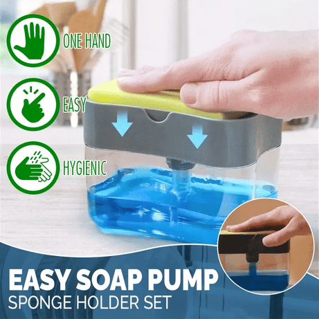 Soap Pump Dispenser And Sponge Organizer