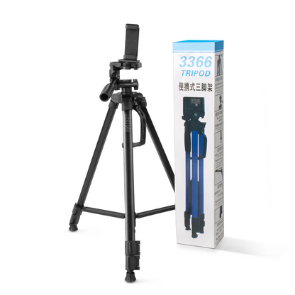 3366 Multi-Functional Professional Lightweight Portable Tripod Stand For Mobile Phones And Cameras