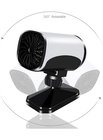 12V 150W Universal Portable Electronic Car Heater Fan 360° Rotatable Car Windshield Defogger