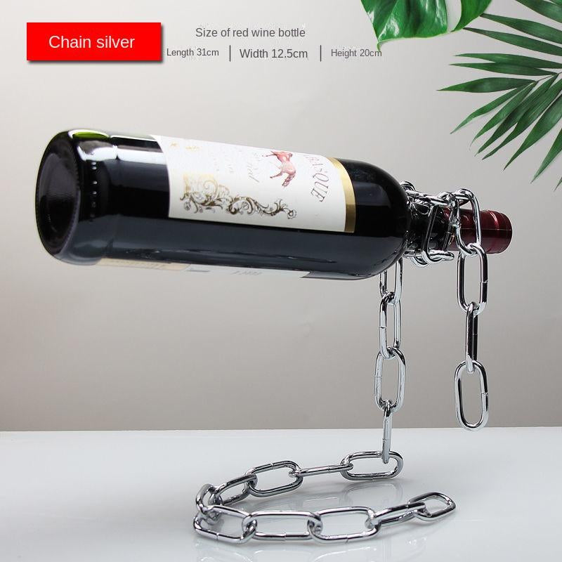 Wine Holder White Rope Or Metail Chain