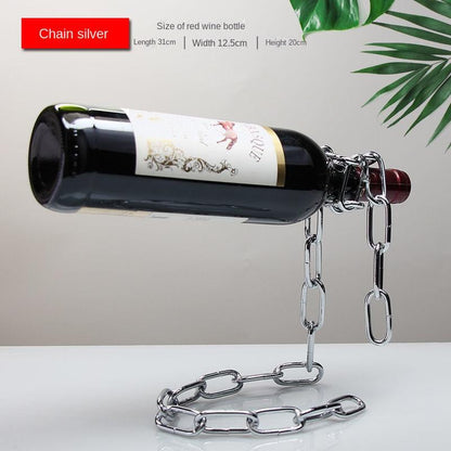 Wine Holder White Rope Or Metail Chain