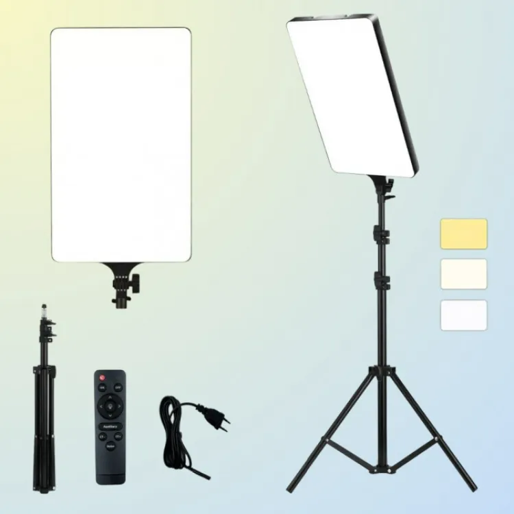 Square Ring Light Panel 
 Photo Shoot LED with 2.1 Meter Tripod
