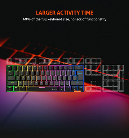 MEETION RGB Wired Mechanical Keyboard HESTIA - Black | MK005