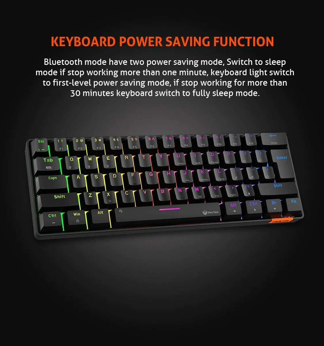 MEETION RGB Wired Mechanical Keyboard HESTIA - Black | MK005
