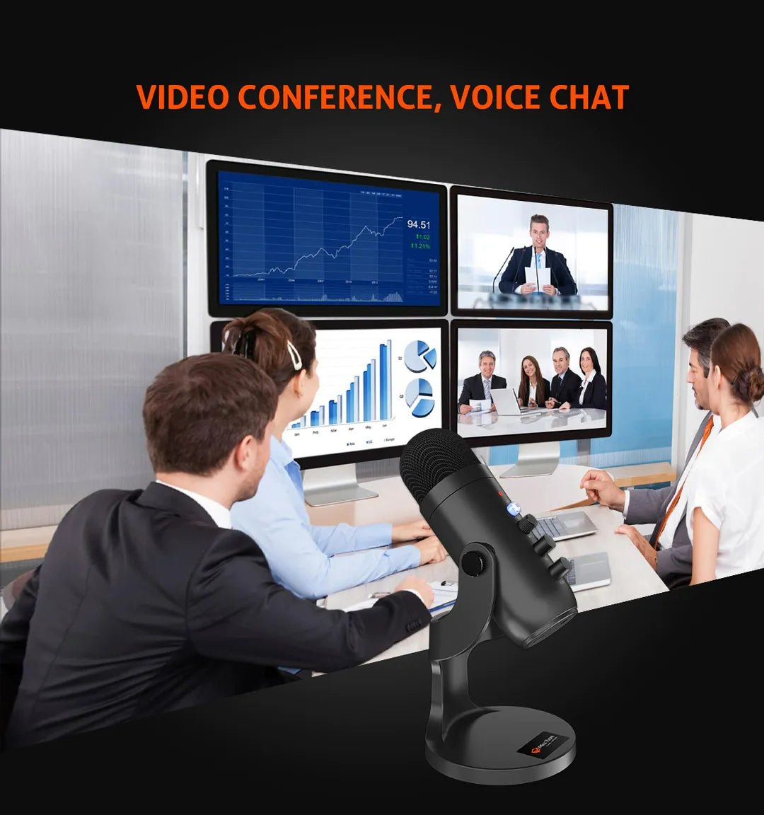 Meetion MC20 Professional Wired Conference Gaming Microphone