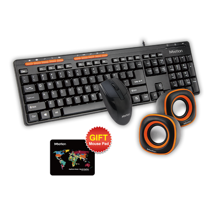 MEETION C105 WIRED KEYBOARD + MOUSE + SPEAKER COMBO