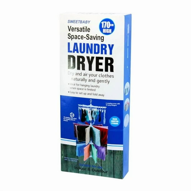 Vertical Rotating Clothesline 3 Levels 24 Pins