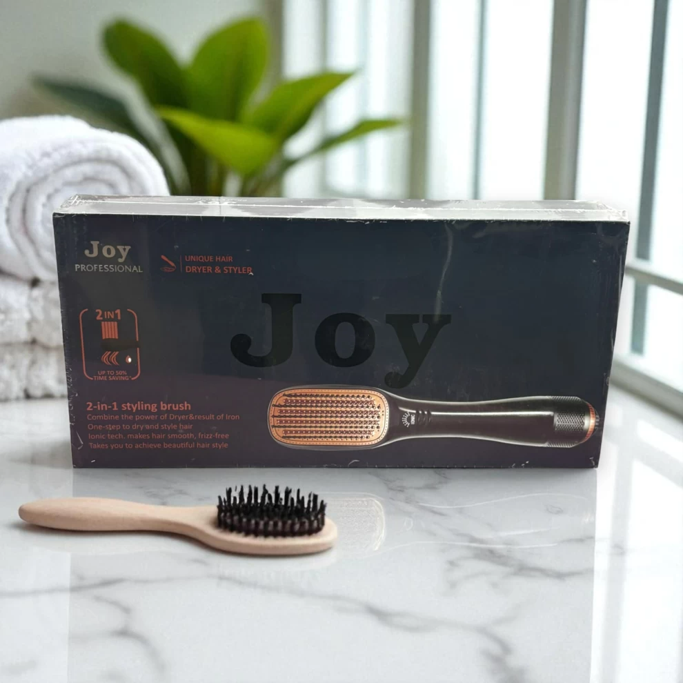 JOY PROFESSIONAL 2-in-1 Styling Brush | Hair Dryer and Styler 1200 Watts
