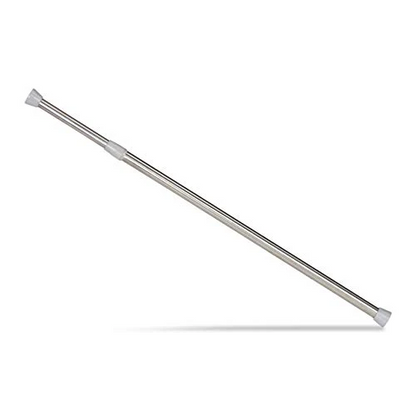 Telescopic Rod Clamp for Curtains and Shower Curtains, Silver