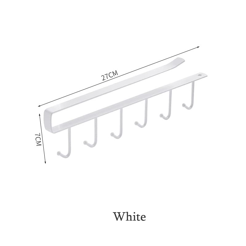 Convenient Clip Hook Iron 6 Hook Storage Rack Cabinet Metal Frame