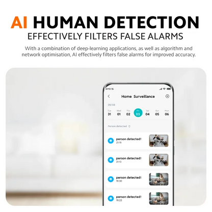 Xiaomi C300 Smart Camera 2K, 360° View, AI Detection, Night Vision