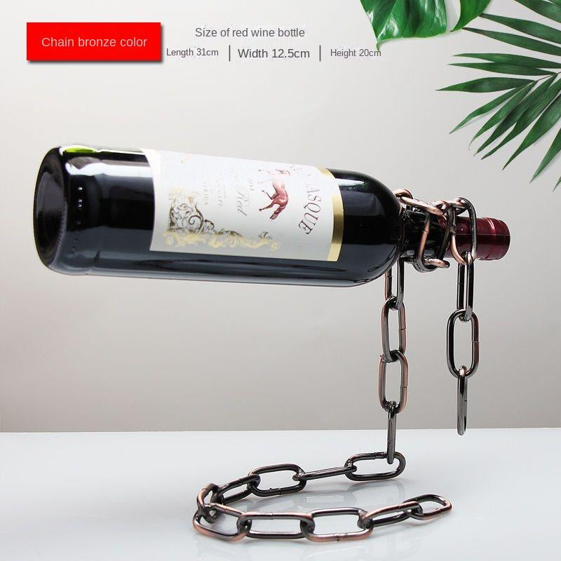 Wine Holder White Rope Or Metail Chain