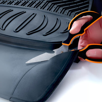 5-Piece Car Floor Mat Set, Anti-Slip Washable Mats for Vehicle Interior Protection (Black)