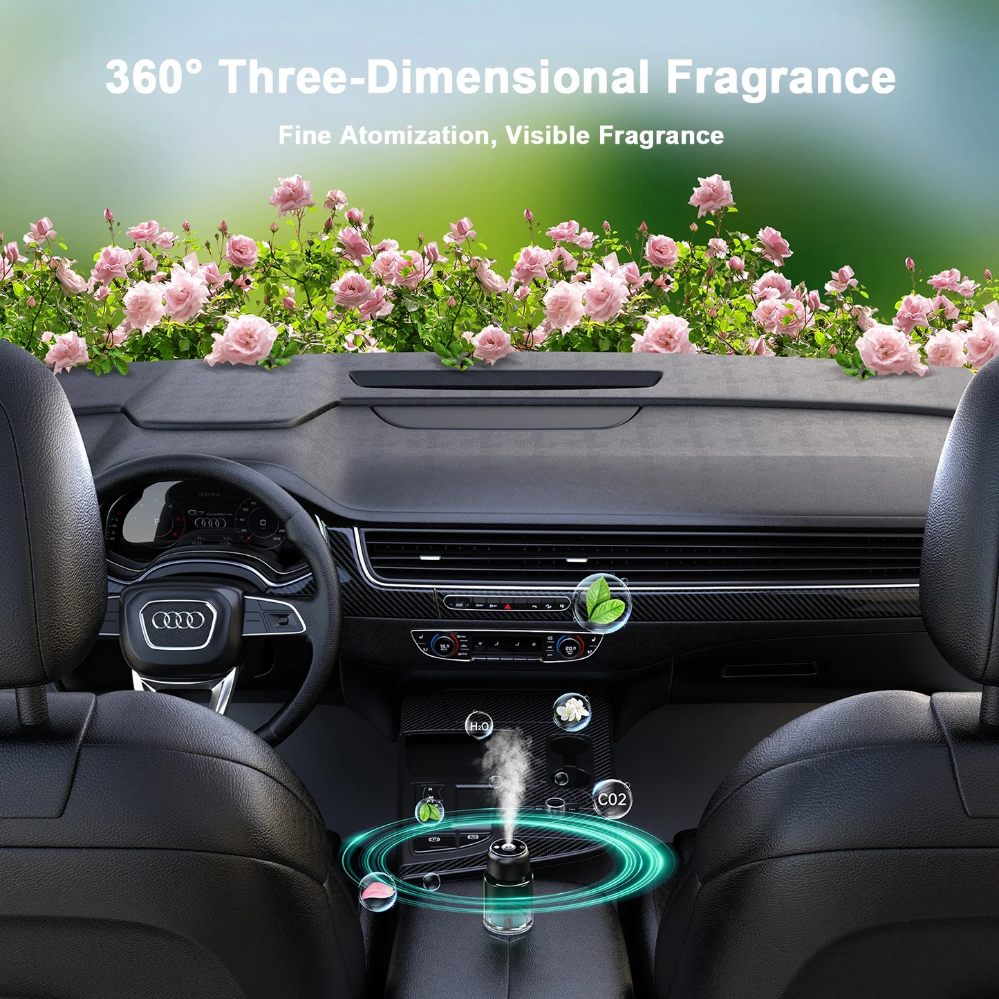 Car Humidifier Fragrance With Laser Light