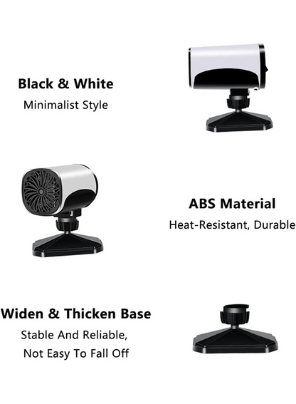 12V 150W Universal Portable Electronic Car Heater Fan 360° Rotatable Car Windshield Defogger