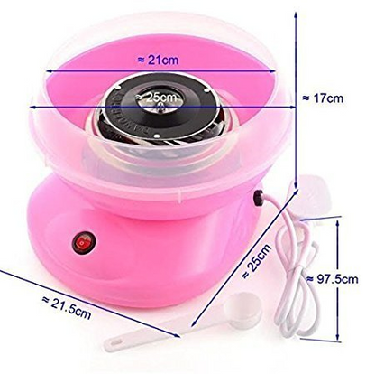 Plastic Electric Cotton Candy Machine Floss Carnival (Pink)