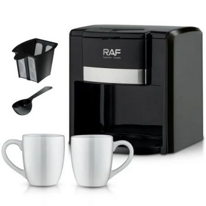 RAF Coffee Maker With 2 Free Mug 650W 420ML R115