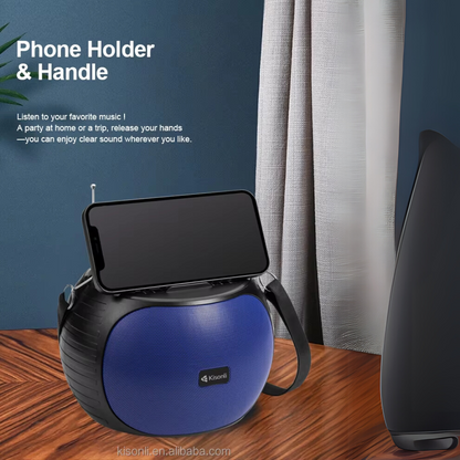 Kisonli SC22 Portable 10W Solar Power Stereo Speaker