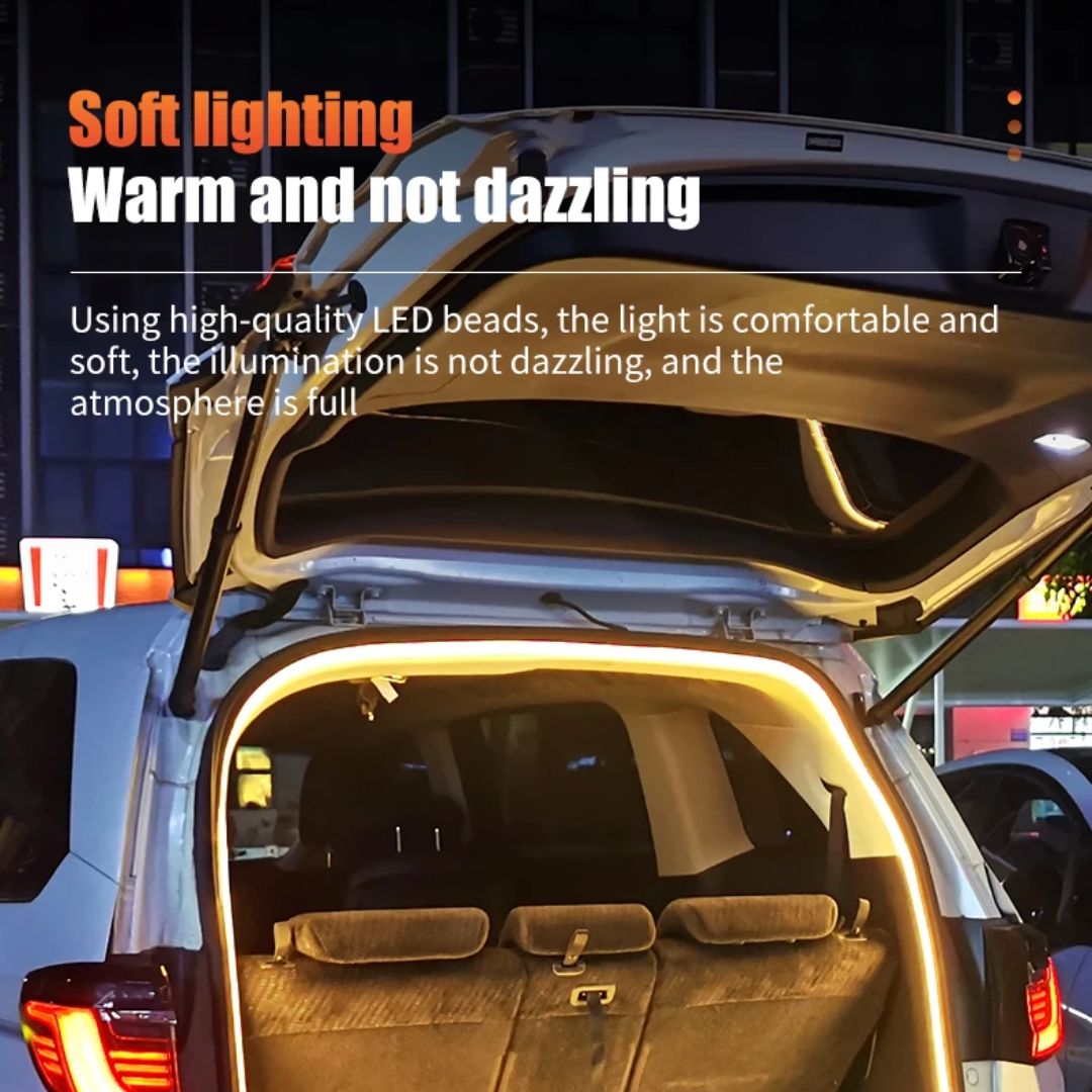 12V LED Trunk Light Warm White LED Strip 2M Waterproof Flexible Light