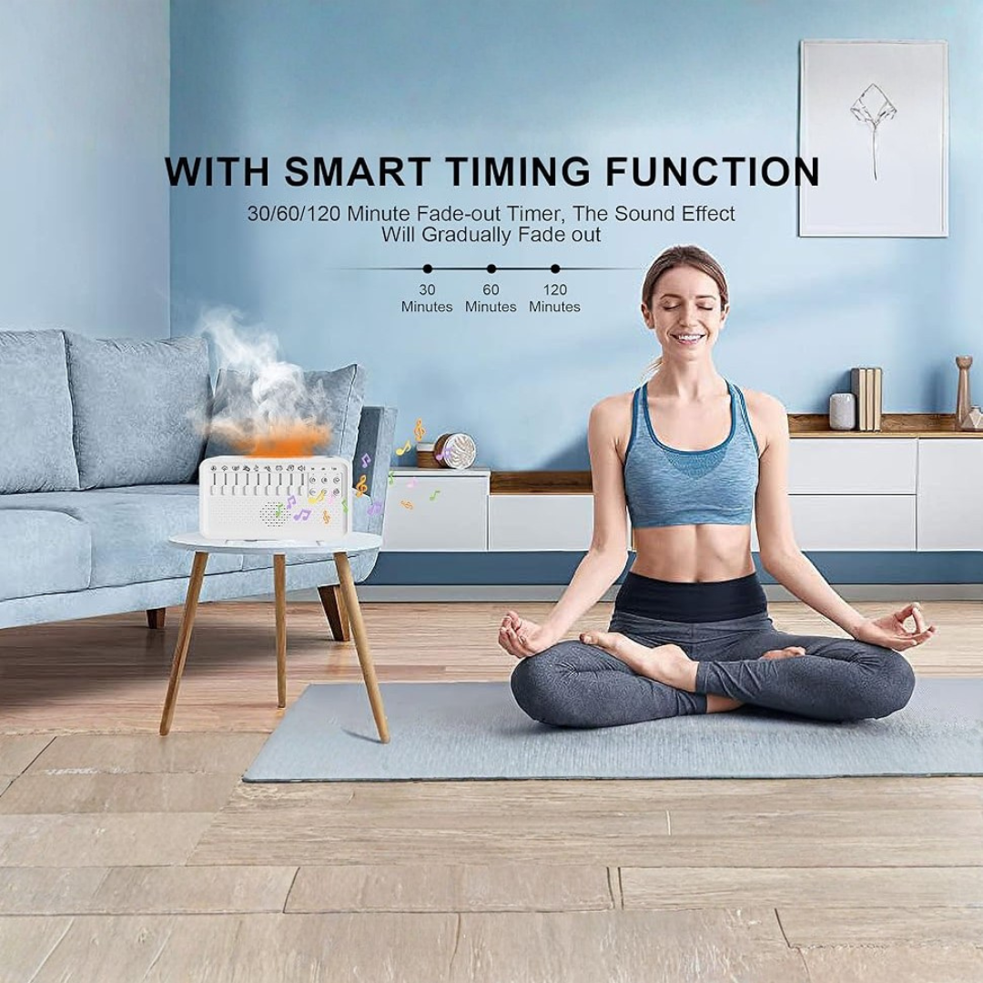 4 in 1 White Noise Sound Machine  Humidifier Diffuser