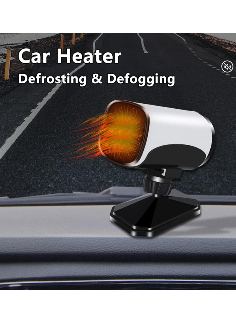 12V 150W Universal Portable Electronic Car Heater Fan 360° Rotatable Car Windshield Defogger