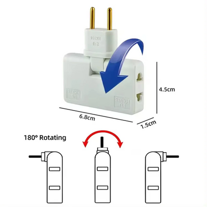 Rotating Flat Wall Socket