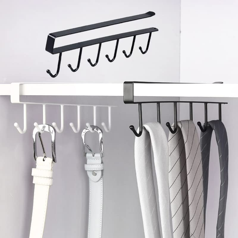 Convenient Clip Hook Iron 6 Hook Storage Rack Cabinet Metal Frame