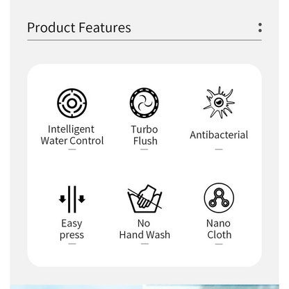 Circle Round Microfiber Floor Mop and Bucket Set – 180° Rotating Mop Head with Round Bucket & Adjustable Handle