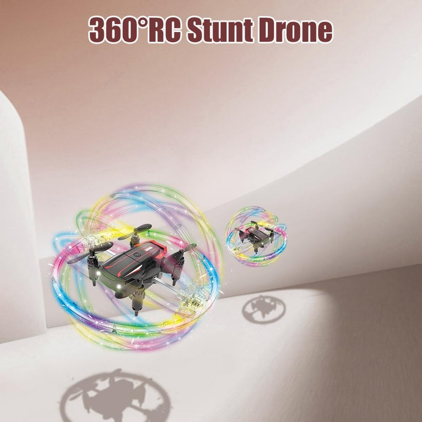 Cool Led Drone 360Degree Roll Colorful Luminous Ball Stunt Tumbling Quadcopter Toy BK8