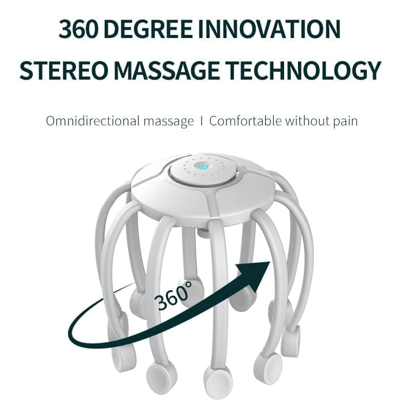 Portable Black Electric Head Massager – Hands-Free Stress, Headache & Pain Relief