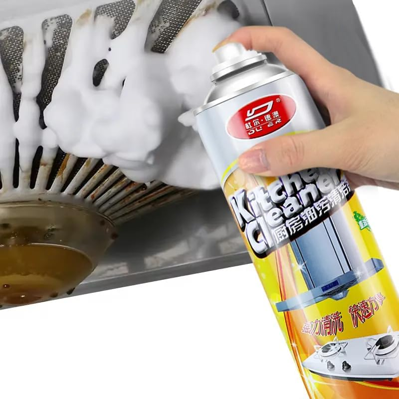 Kitchen Grease Cleaner - Kitchen Stove Top Cleaner Bubble Cleaner Spray