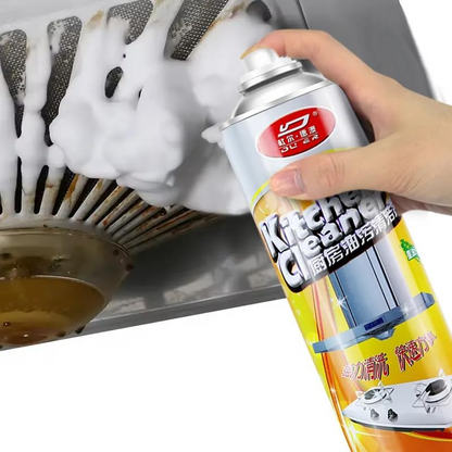Kitchen Grease Cleaner - Kitchen Stove Top Cleaner Bubble Cleaner Spray