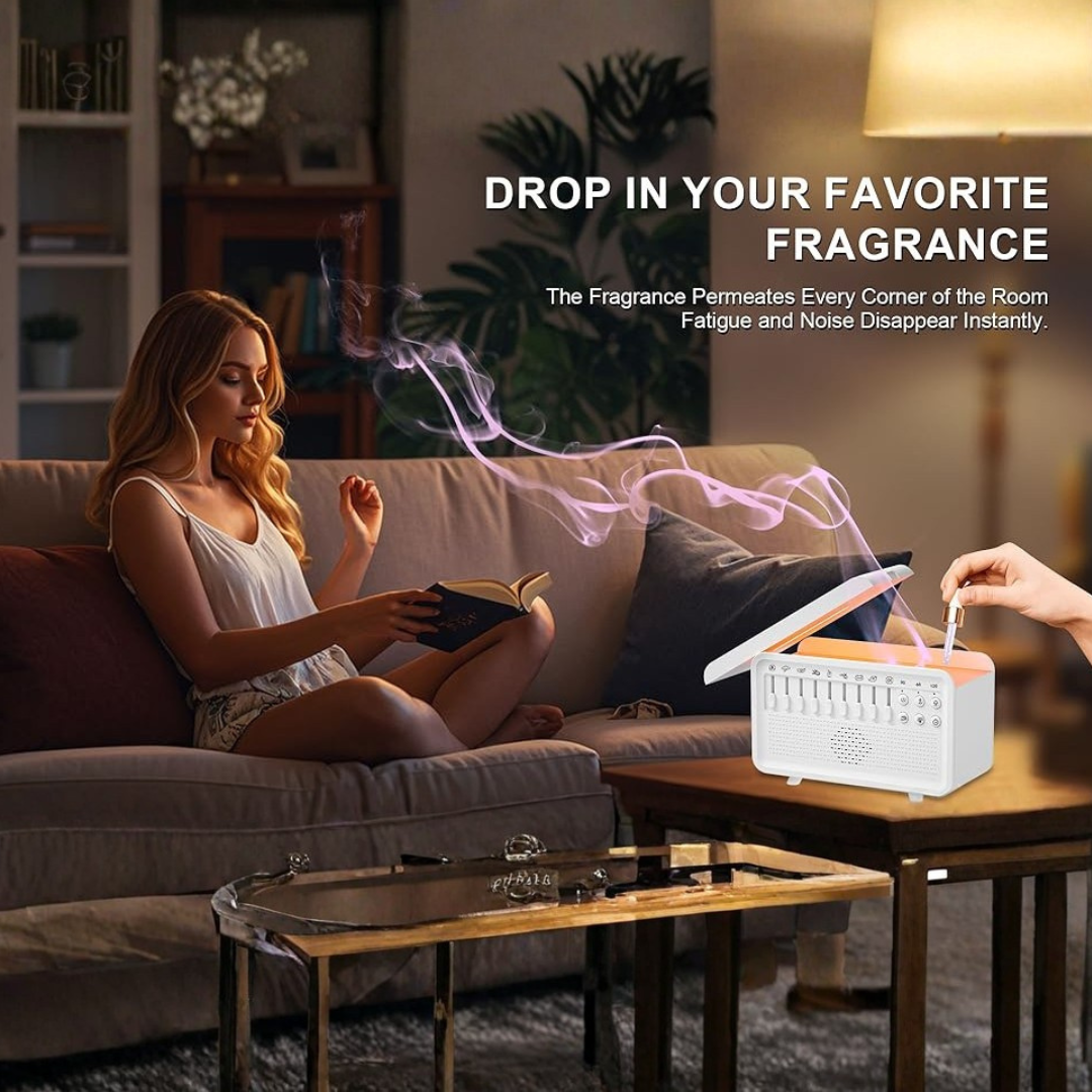 4 in 1 White Noise Sound Machine  Humidifier Diffuser
