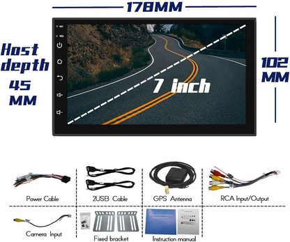 Car Android Screen Stereo 2 Din 7-Inch Monitor