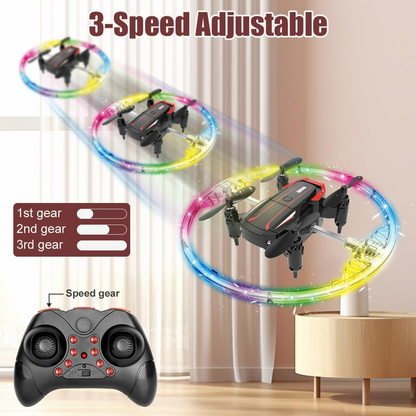 Cool Led Drone 360Degree Roll Colorful Luminous Ball Stunt Tumbling Quadcopter Toy BK8